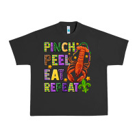 Pigment Black Pinch peel eat repeat crawfish Urban Heavy Tee - HowdyJamesFarm