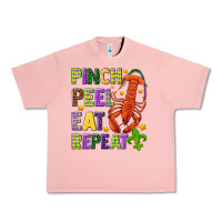 Salmon Pinch peel eat repeat crawfish Urban Heavy Tee - HowdyJamesFarm