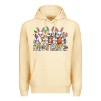 Pina Colada Happy Easter Spot Rabbit Premium Hoodie - CowhideDigitalArt