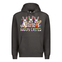 Smoke Happy Easter Spot Rabbit Premium Hoodie - CowhideDigitalArt