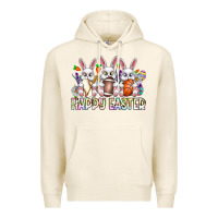 Tofu Happy Easter Spot Rabbit Premium Hoodie - CowhideDigitalArt