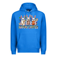 True Royal Happy Easter Spot Rabbit Premium Hoodie - CowhideDigitalArt