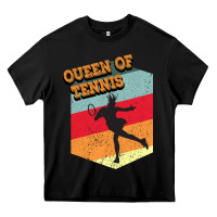 Black Queen Of Tennis Heavy Core Tee - Bettercallsaul