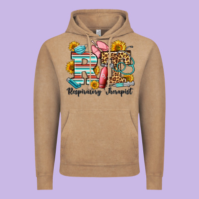 Respiratory Therapist Western Vintage Hoodie Designed By Oliviacreatesart