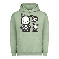 Pigment Oil Green pochacco skeleton halloween shirt Urban Hoodie - longCreatives