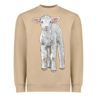 Mushroom merino wool baby sheep Heavyweight Sweatshirt - LillyAllenDesigns