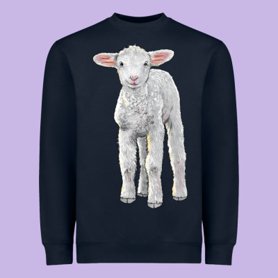 Merino Wool Baby Sheep Heavyweight Sweatshirt Designed By Lillyallendesigns