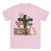 Bubblegum Pink He is risen Easter Day Classic Tee - HowdyJamesFarm