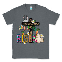 Charcoal Heather He is risen Easter Day Classic Tee - HowdyJamesFarm