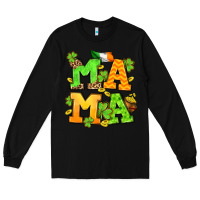 Black St. Patrick's Day mama Long Sleeve Tee - OliviaCreatesArt