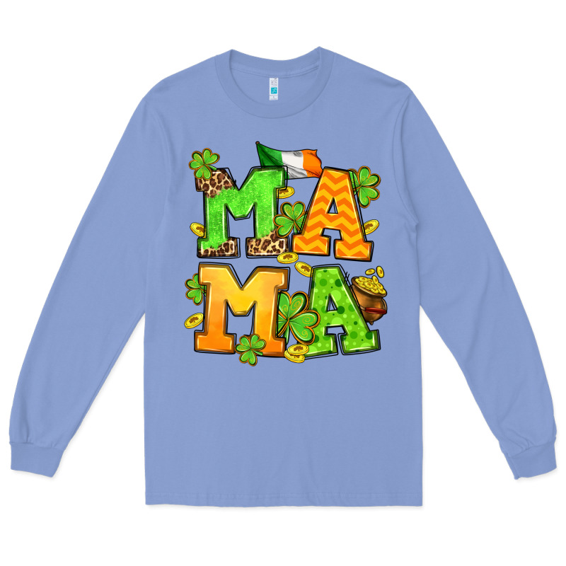 St. Patrick's Day Mama Long Sleeve Tee by OliviaCreatesArt | Teevron