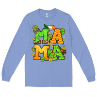 Colony Blue St. Patrick's Day mama Long Sleeve Tee - OliviaCreatesArt