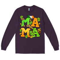 Plum St. Patrick's Day mama Long Sleeve Tee - OliviaCreatesArt