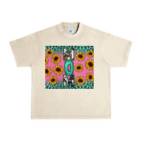Sandshell Mom sunflower glitter Urban Heavy Tee - CowGirlArtShop