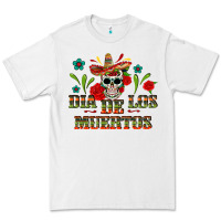 White Dia De Los Muertos Premium Tee - texasbilliewilder