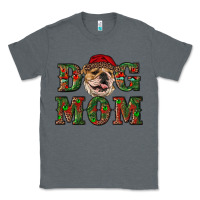 Charcoal Heather Christmas English Bulldog Mom Classic Tee - RanaPortraitStore