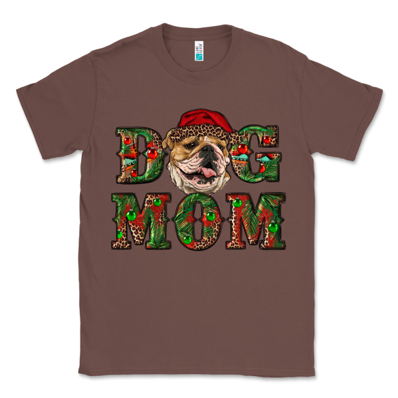 Christmas English Bulldog Mom Classic Tee by RanaPortraitStore | Teevron