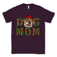 Plum Christmas English Bulldog Mom Classic Tee - RanaPortraitStore