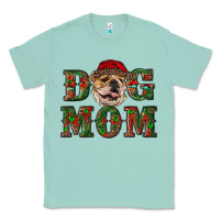 Seafoam Christmas English Bulldog Mom Classic Tee - RanaPortraitStore