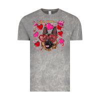 Cloud Rock valentine's german shepherd Vintage Tee - RanaPortraitStore