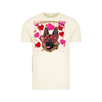 Vintage Arctic valentine's german shepherd Vintage Tee - RanaPortraitStore