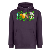 Plum st.patrick's nurse love heart stethoscope Heavyweight Hoodie - BarkalooDesign