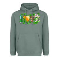 Sage st.patrick's nurse love heart stethoscope Heavyweight Hoodie - BarkalooDesign