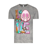 Cloud Rock Love Rabbit Easter Day Vintage Tee - HowdyJamesFarm