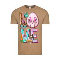 Vintage Coffee Love Rabbit Easter Day Vintage Tee - HowdyJamesFarm