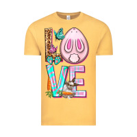 Vintage Mustard Love Rabbit Easter Day Vintage Tee - HowdyJamesFarm