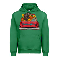 Emerald thanksgiving truck turkey pumpkin Urban Hoodie - AdoDesignShop
