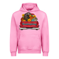 Fuchsia Pink thanksgiving truck turkey pumpkin Urban Hoodie - AdoDesignShop