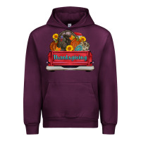 Mauve Wine thanksgiving truck turkey pumpkin Urban Hoodie - AdoDesignShop