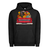 Pigment Black thanksgiving truck turkey pumpkin Urban Hoodie - AdoDesignShop
