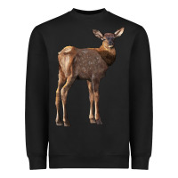 Black elk fawn deer Heavyweight Sweatshirt - LillyAllenDesigns