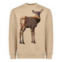 Mushroom elk fawn deer Heavyweight Sweatshirt - LillyAllenDesigns