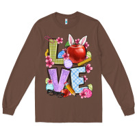 Chestnut Easter love Teacher Long Sleeve Tee - OliviaCreatesArt