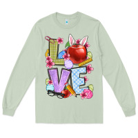 Matcha Easter love Teacher Long Sleeve Tee - OliviaCreatesArt