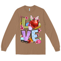 Toasted Coconut Easter love Teacher Long Sleeve Tee - OliviaCreatesArt