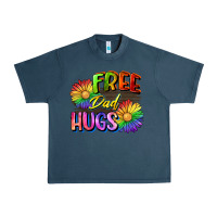 Midnight Navy Free dad hugs Urban Heavy Tee - CowGirlArtShop