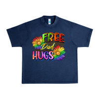 Navy Free dad hugs Urban Heavy Tee - CowGirlArtShop