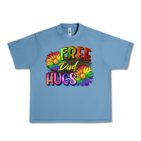 Pebble Blue Free dad hugs Urban Heavy Tee - CowGirlArtShop