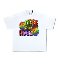 White Free dad hugs Urban Heavy Tee - CowGirlArtShop