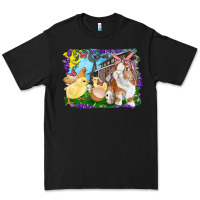 Black easter farm chicks and bunny Premium Tee - RanaPortraitStore