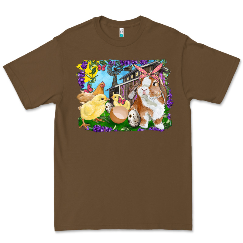Easter Farm Chicks And Bunny Premium Tee by RanaPortraitStore | Teevron