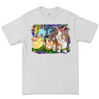 Dove Grey easter farm chicks and bunny Premium Tee - RanaPortraitStore