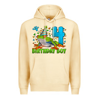Pina Colada birthday boy frog age 4 Premium Hoodie - LillyAllenDesigns