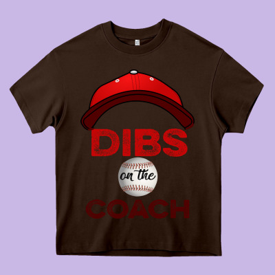 Dibs On The Coach Baseball Heavy Core Tee Designed By Bettercallsaul