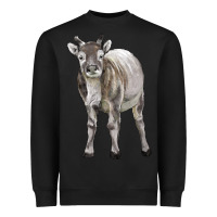 Black reindeer fawn deer Heavyweight Sweatshirt - LillyAllenDesigns