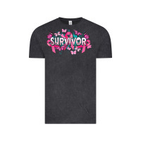 Vintage Black Cancer survivor Cancer Awareness Vintage Tee - HowdyJamesFarm